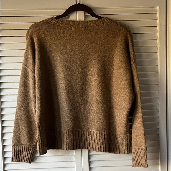 Workshop Republic Clothing Brown Crew Neck Sweater - Picture 5 of 7